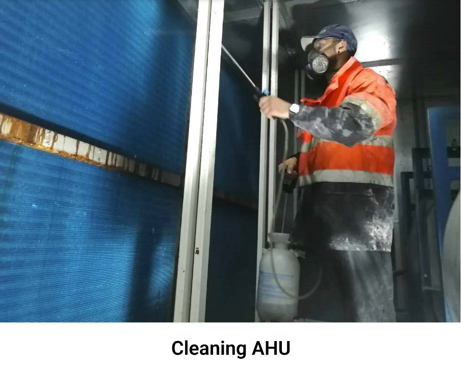 cleaning AHU